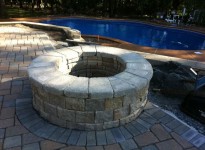 Commercial and residential masonry services in NJ including fire pits, driveways, and walkways, retention walls,